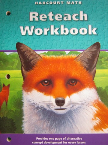 (image for) Harcourt Math 5 Reteach Workbook (CA)(P)