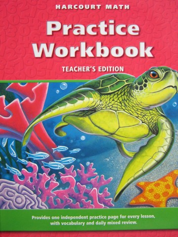 (image for) Harcourt Math 4 Practice Workbook TE (CA)(TE)(P)