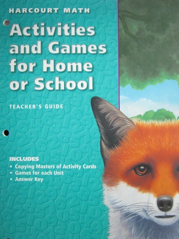 (image for) Harcourt Math 5 Activities & Games for Home or School (TE)(P)