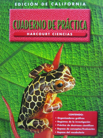 (image for) Harcourt Ciencias 5 Cuaderno de practica (CA)(P)