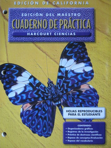 (image for) Harcourt Ciencias 3 Cuaderno de practica TE (CA)(TE)(P)