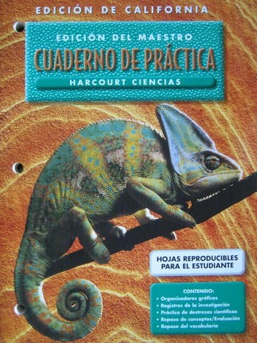(image for) Harcourt Ciencias 4 Cuaderno de practica TE (CA)(TE)(P)