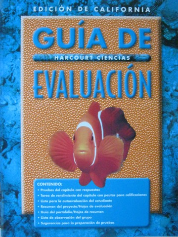 (image for) Harcourt Ciencias 1 Guia de evaluacion (CA)(P)