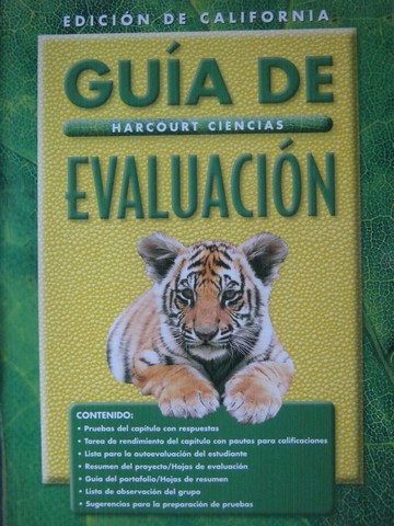 (image for) Harcourt Ciencias 2 Guia de evaluacion (CA)(P)