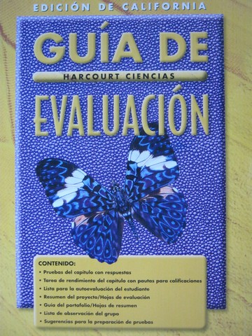 (image for) Harcourt Ciencias 3 Guia de evaluacion (CA)(P)