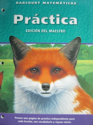 (image for) Harcourt Matematicas 5 Practica Edicion del maestro (CA)(TE)(P)