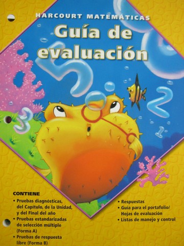 (image for) Harcourt Matematicas 2 Guia de evaluacion (CA)(P)