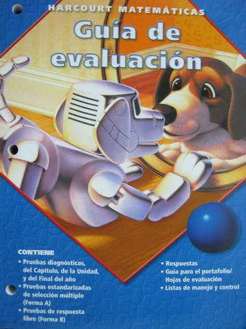 (image for) Harcourt Matematicas 3 Guia de evaluacion (CA)(P)