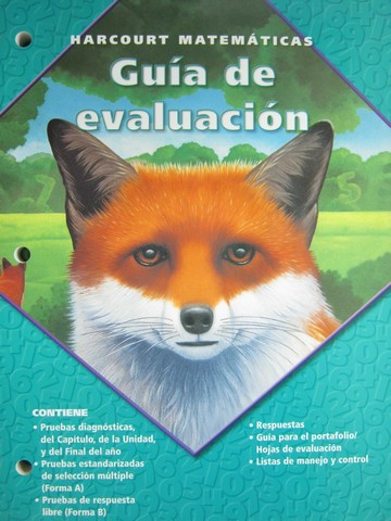 (image for) Harcourt Matematicas 5 Guia de evaluacion (CA)(P)