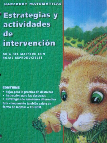 (image for) Harcourt Matematicas 1 Estrategias y actividades (CA)(TE)(P)