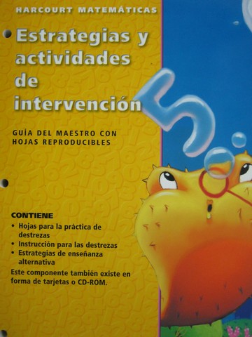 (image for) Harcourt Matematicas 2 Estrategias y actividades de (CA)(TE)(P)