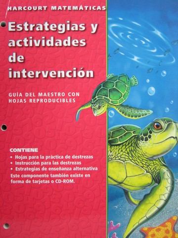 (image for) Harcourt Matematicas 4 Estrategias y actividades de (CA)(TE)(P)