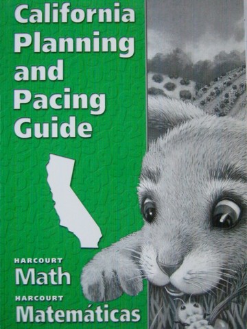 (image for) Harcourt Math 1 California Planning & Pacing Guide (CA)(P)