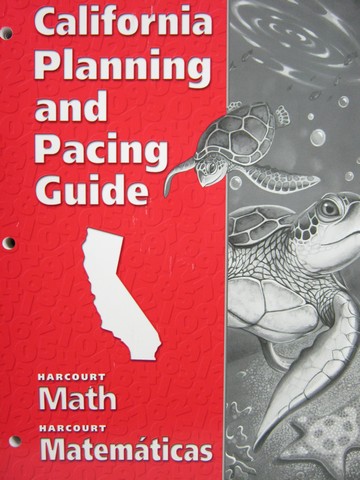 (image for) Harcourt Math 4 California Planning & Pacing Guide (CA)(P)