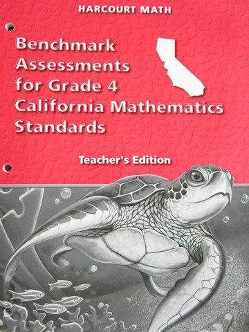 (image for) Harcourt Math 4 Benchmark Assessments TE (CA)(TE)(P)