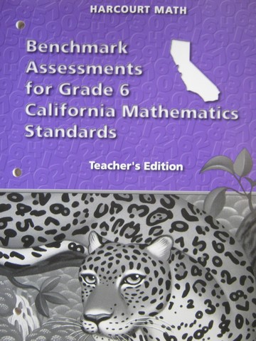 (image for) Harcourt Math 6 Benchmark Assessments TE (CA)(TE)(P)