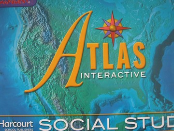 (image for) Harcourt Social Studies Atlas Interactive Big Book (Spiral)(Big)