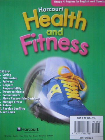 (image for) Harcourt Health & Fitness 4 Posters (Pk)