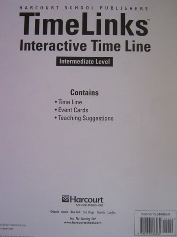 (image for) TimeLinks Interactive Time Line Intermediate Level Pack (PK)