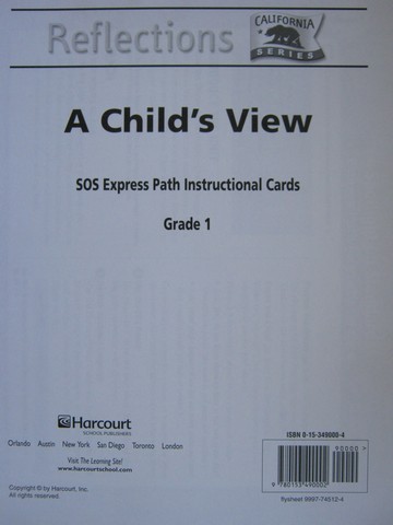 (image for) Reflections 1 SOS Express Path Instructional Cards (CA)(Pk)