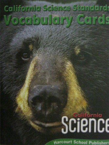 (image for) California Science 4 Standards Vocabulary Cards (CA)(Pk)