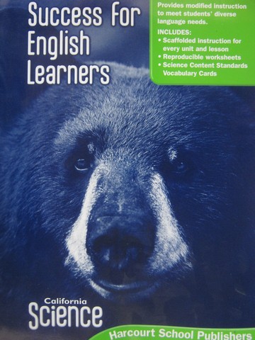(image for) California Science 4 Success for English Learners (CA)(Spiral)