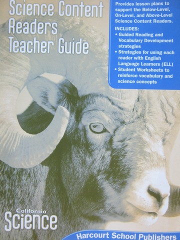 (image for) California Science 5 Science Content Readers TG (CA)(TE)(P)