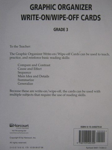 (image for) Graphic Organizer Write-On/Wipe-Off Cards 3 (Pk)