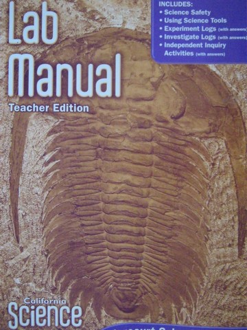 (image for) California Science 6 Lab Manual TE (CA)(TE)(P)
