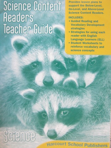 (image for) California Science K Science Content Readers TG (CA)(TE)(P)