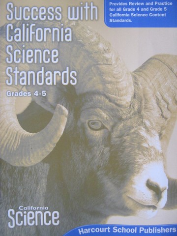 (image for) California Science 4-5 Success with California Standards (CA)(P)