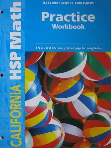 (image for) California HSP Math K Practice Workbook (CA)(P)
