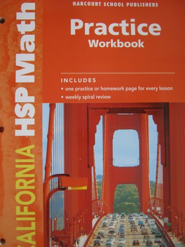 (image for) California HSP Math 4 Practice Workbook (CA)(P)