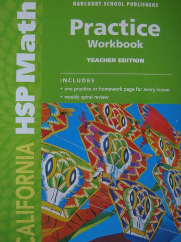 (image for) California HSP Math 2 Practice Workbook TE (CA)(TE)(P)