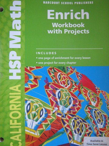 (image for) California HSP Math 2 Enrich Workbook with Projects (CA)(P)