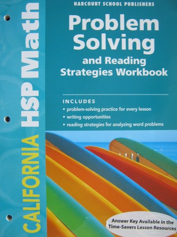 (image for) California HSP Math 3 Problem Solving & Reading (CA)(P)