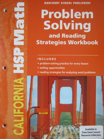(image for) California HSP Math 4 Problem Solving & Reading (CA)(P)