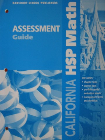 (image for) California HSP Math K Assessment Guide (CA)(P)