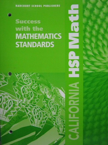 (image for) California HSP Math 2 Success with Mathematics Standards (CA)(P)