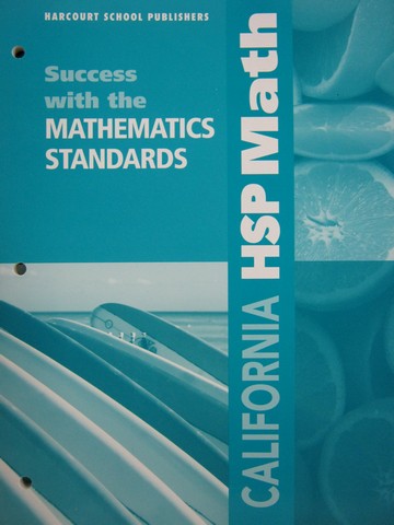 (image for) California HSP Math 3 Success with Mathematics Standards (CA)(P)