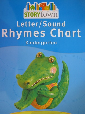 (image for) Storytown K Letter Sound Rhymes Chart (Spiral)(Big)
