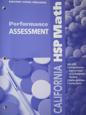 (image for) California HSP Math 1 Performance Assessment (CA)(P)