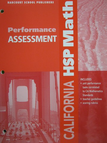 (image for) California HSP Math 4 Performance Assessment (CA)(P)