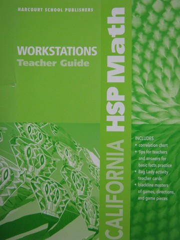 (image for) California HSP Math 2 Workstations TG (CA)(TE)(P)
