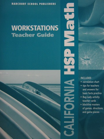 (image for) California HSP Math 3 Workstations TG (CA)(TE)(P)