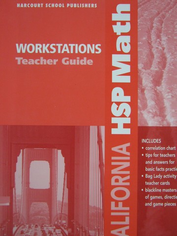 (image for) California HSP Math 4 Workstations TG (CA)(TE)(P)