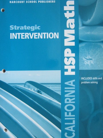 (image for) California HSP Math 3 Strategic Intervention (CA)(P)