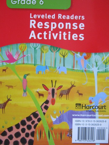 (image for) Leveled Readers 6 Response Activities Below-Level (Spiral)