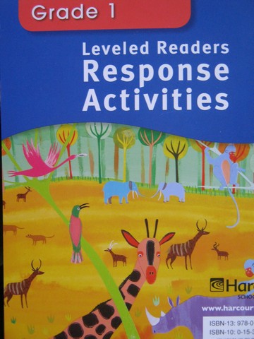 (image for) Leveled Readers 1 Response Activities On-Level (Spiral)