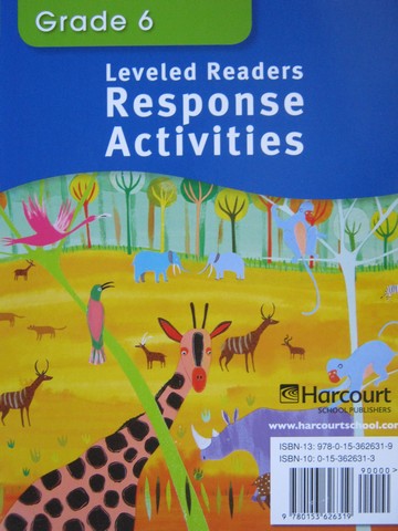 (image for) Leveled Readers 6 Response Activities On-Level (Spiral)